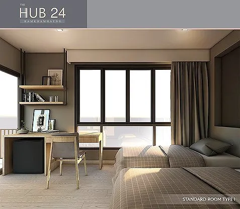 รูปภาพ ฮับ 24 (ซ.รามคำแหง 24) | อพาร์ทเม้นท์ หอพัก ที่พัก ห้องพัก - รูปที่ 27/31